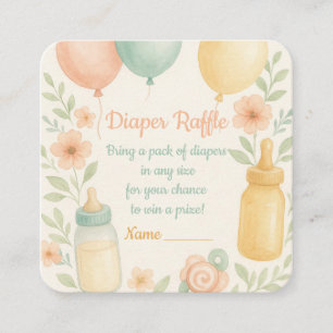 Cartão De Informações Placa de gabinete de encaixe da Fralda de Chá de f