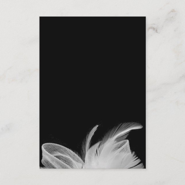 Cartão De Informações Placa de gabinete de fezes brancas 3,5x5 (Frente)