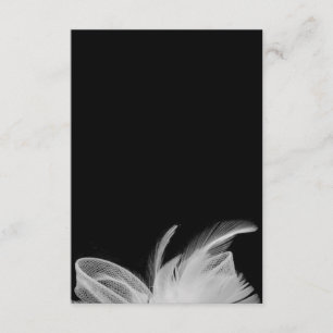 Cartão De Informações Placa de gabinete de fezes brancas 3,5x5