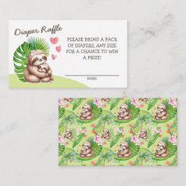 Cartão De Informações Placa de gabinete de Fralda de Raffle para mamãe e