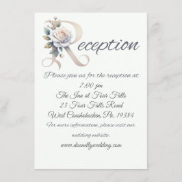 Cartão De Informações Placa de gabinete de Recepção de casamento rosa Bi