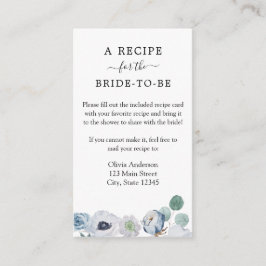 Cartão De Informações Placa de Gabinete de Solicitação de Receita de Chá