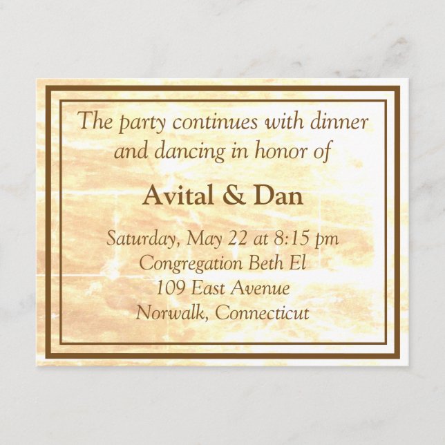 Cartão De Informações Placa de gabinete de tradições de ouro (Frente)