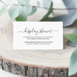 Cartão De Informações Placa de gabinete do Chá de exibição simples