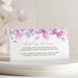 Cartão De Informações Placa de gabinete do Chá de fraldas de exibição de