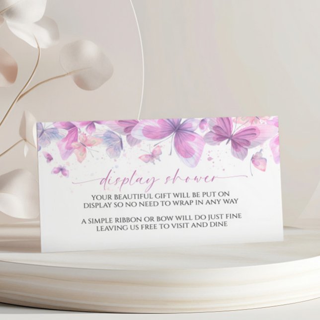 Cartão De Informações Placa de gabinete do Chá de fraldas de exibição de (Criador carregado)