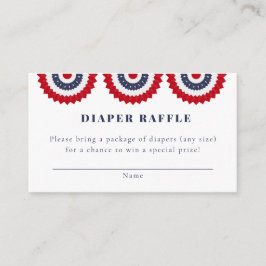 Cartão De Informações Placa de gabinete do Chá de fraldas vermelho branc