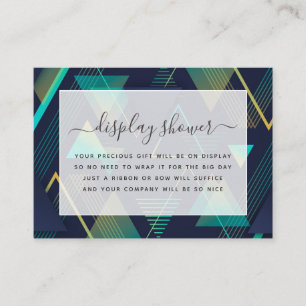 Cartão De Informações Placa de gabinete do Chá de panela Geométrico Mode