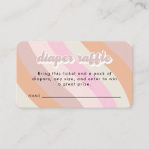 Placa de gabinete do Chá Raffle com Fralda retroat