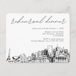 Cartão De Informações Placa de gabinete do Janto de ensaio Nashville