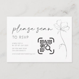 Cartão De Informações Placa de gabinete do site de casamento Código QR R