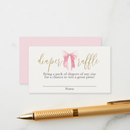 Cartão De Informações Placa de gabinete flexível de Fralda rosa