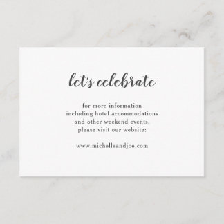 Cartão De Informações Placa de gabinete minimalista deliciosa