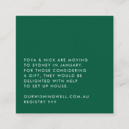 Cartão De Informações Placa de gabinete moderna simples