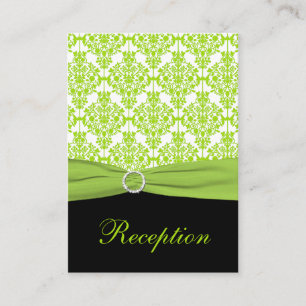 Cartão De Informações Placa de gabinete para danos em Verde limão e pret