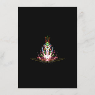 Cartão De Informações Placa de gabinete Peacock abstrato