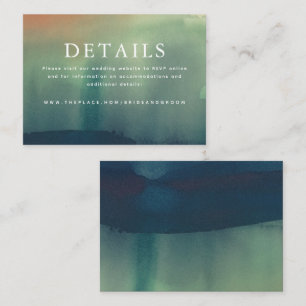 Cartão De Informações Placa de Gabinete Pequeno Pormenores de Casamento