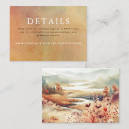 Cartão De Informações Placa de Gabinete Pequeno Pormenores de Casamento