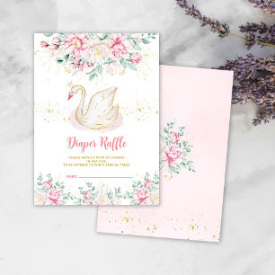 Cartão De Informações Placa de gabinete princesa de Fralda de cisne