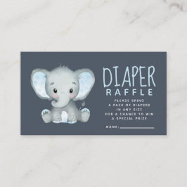 Cartão De Informações Placa de gabinete Raffle da Fralda de elefante