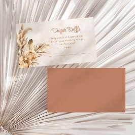 Cartão De Informações Placa de gabinete Raffle de Fralda de orquídea Pam