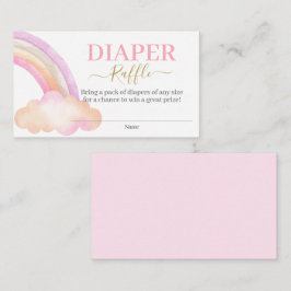 Cartão De Informações Placa de gabinete Raffle Fralda-arco-íris