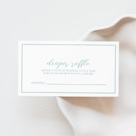 Cartão De Informações Placa de gabinete Raffle Fralda azul