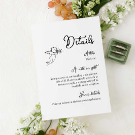 Cartão De Informações Placa de gabinete Whimsical