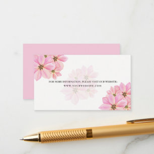 Cartão De Informações Placa de Invólucro de Casamento Tulipas de Aquarel