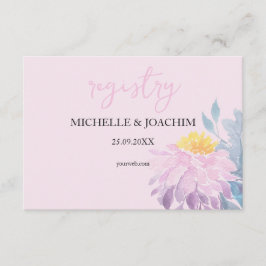 Cartão De Informações Placa de Invólucro para Arte por Aquarela Românica