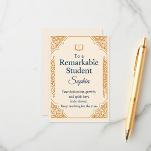 Cartão De Informações Placa de Parabéns Elegante para uma Rua excepciona