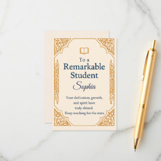 Cartão De Informações Placa de Parabéns Elegante para uma Rua excepciona