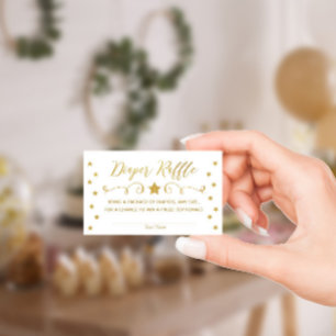 Cartão De Informações Placa de Raffle de Fralda de Bebê de Estrelinha Do