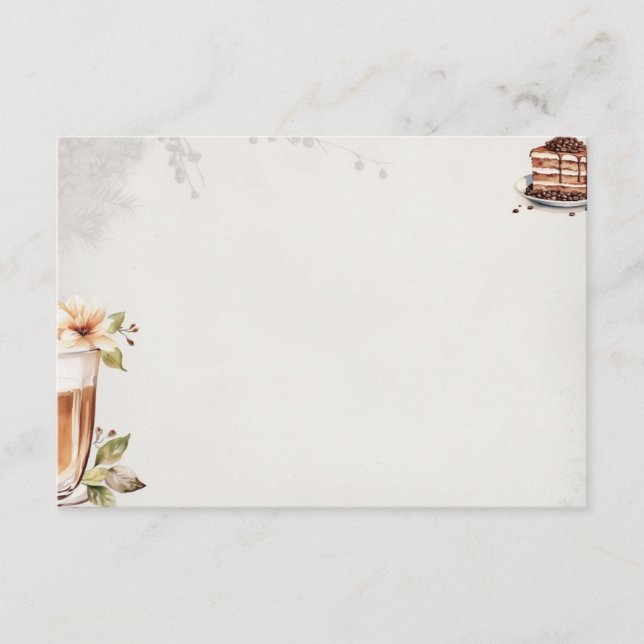 Cartão De Informações Placa de recebimento básica de Vazio em francês (Frente)