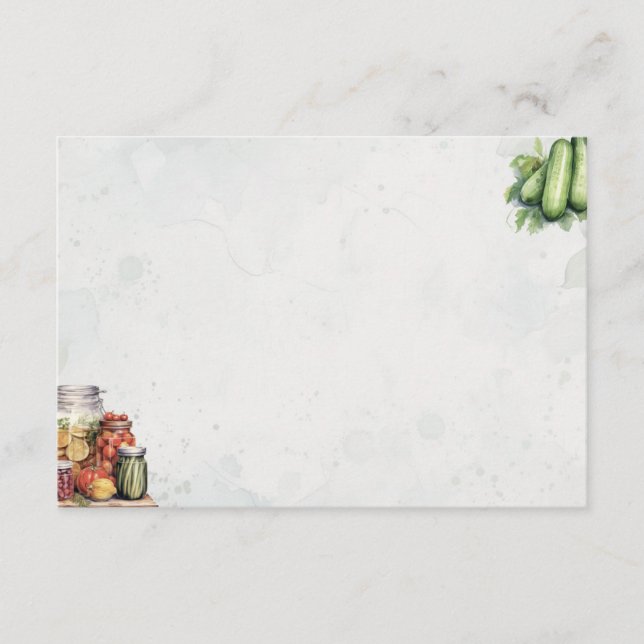 Cartão De Informações Placa de recebimento básica do Vazio de salto (Frente)