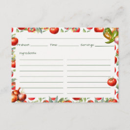 Cartão De Informações Placa de recebimento Salsa Chips 'N