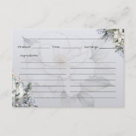 Cartão De Informações Placa de receita básica Elegance