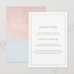 Cartão De Informações Placa de Recepção de casamento de Extreme Sunset