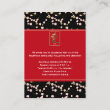 Placa de receptáculo Black and Red Cherry Blossoms