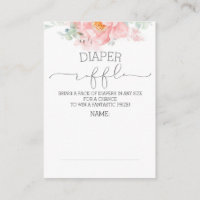 Placa de receptáculo de bilhetes de Fralda Floral