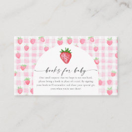 Cartão De Informações Placa de receptáculo de Chá de morango Berry Sweet