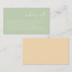 Cartão De Informações Placa de receptáculo de poço de desejos de pavimen