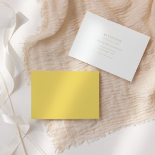 Cartão De Informações Placa de receptáculo de recepção de script Elegant