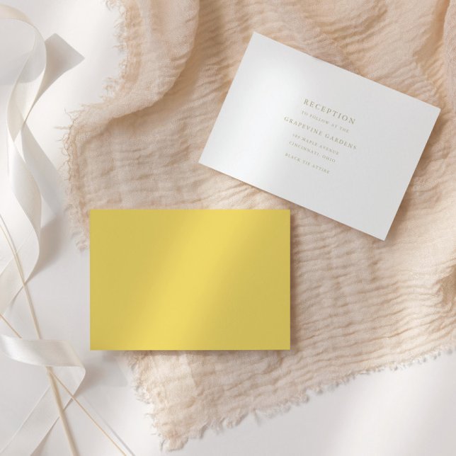 Cartão De Informações Placa de receptáculo de recepção de script Elegant (Criador carregado)