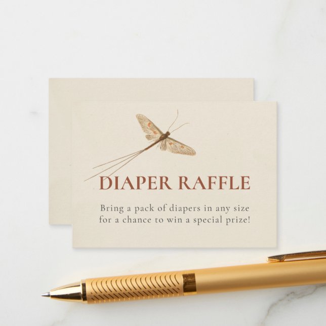 Cartão De Informações Placa de receptáculo do Chá de fraldas de Inseto d (Frente/Verso In Situ)