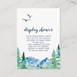 Cartão De Informações Placa de receptáculo do Chá Rocky Mountain