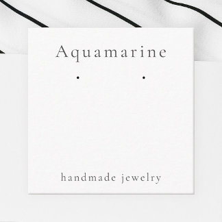 Cartão De Informações Placa de Vídeo de Gemstone Aquamarine que Oculta J
