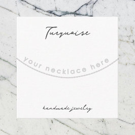 Cartão De Informações Placa de vídeo para joalharia Turquoise Gemstone N