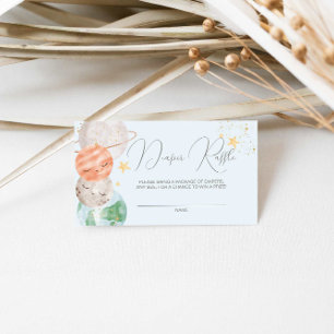 Cartão De Informações Placa do gabinete de segurança de Fralda espacial 