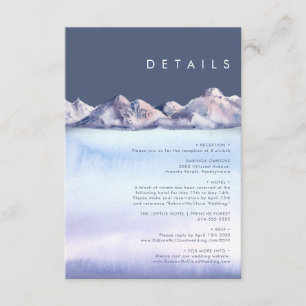 Cartão De Informações Placa do receptáculo Pormenores da noite da Montan